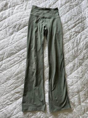 Beyond Yoga Spacedye green Flare Yoga Pants